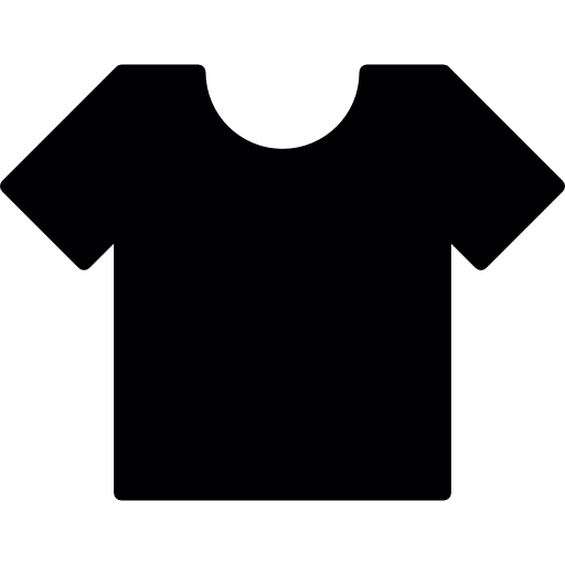 T shirt in black of round neck